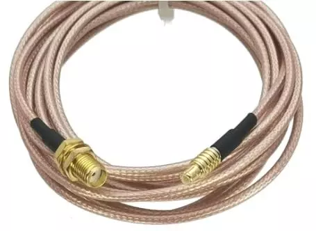 NBR RG-316 SMA Female to MCX Male Straight Multi-Purpose Pigtail Jumper Coaxial Extension Cable 50 Ω Impedance 9 m, Multi Color