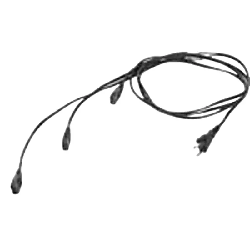 NITTO KOGYO Plug Cord with Outlet Black, RD48-3PF