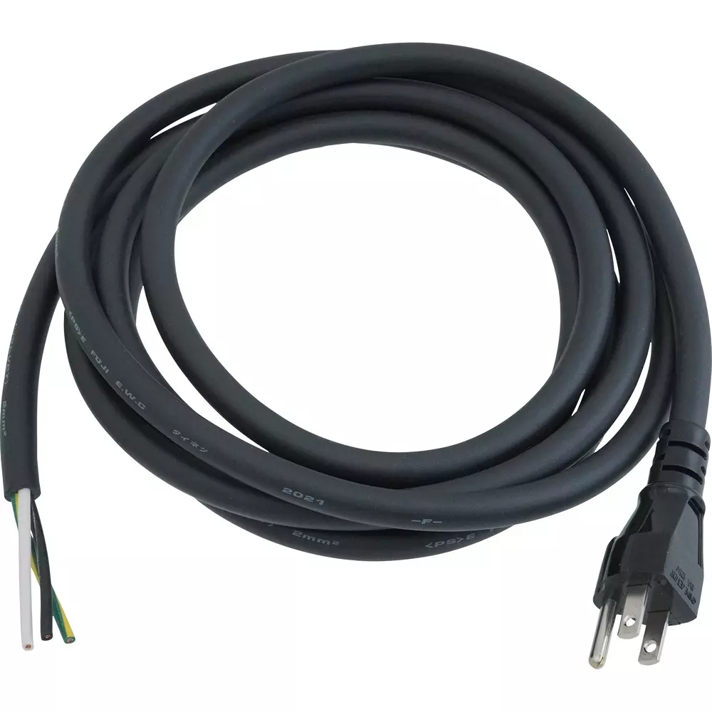NITTO KOGYO Power Plug Cord 15 A Rated Current, RD88-3K