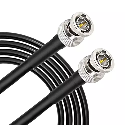 GENERIC RG-6 BNC Male to BNC Male Coaxial Cable 20 m Length 50 Ω Impedance, CA0233