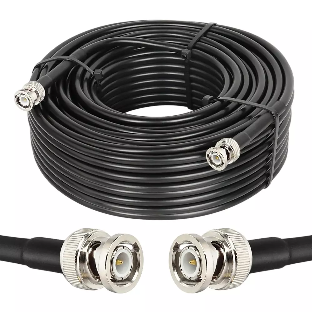 GENERIC RG-58 BNC Male to BNC Male Coaxial Jumper Extension RF Antenna Cable 12 m Length, CA0047-1