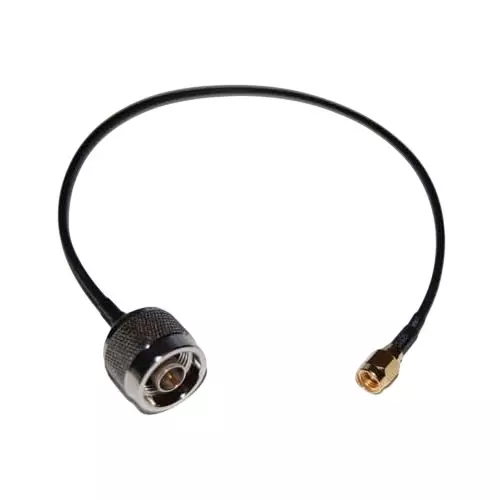 GENERIC RG-58 N-Male to RP-SMA Male Ultra Low Loss Coaxial Antenna Extension Cable 20 cm Length, CA0414