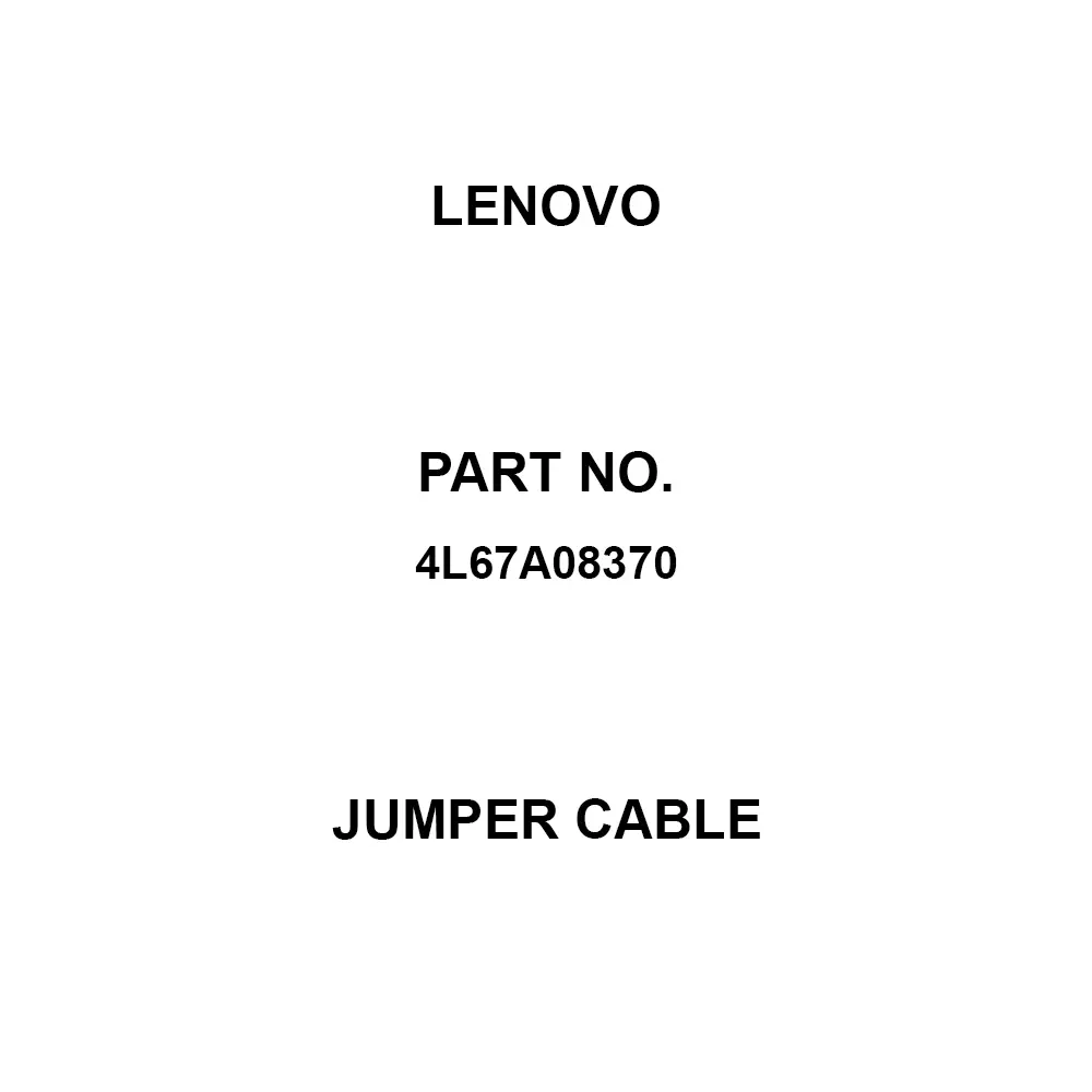 Lenovo Jumper Cable IEC320-C13, IEC320-C14 Terminal, 4L67A08370