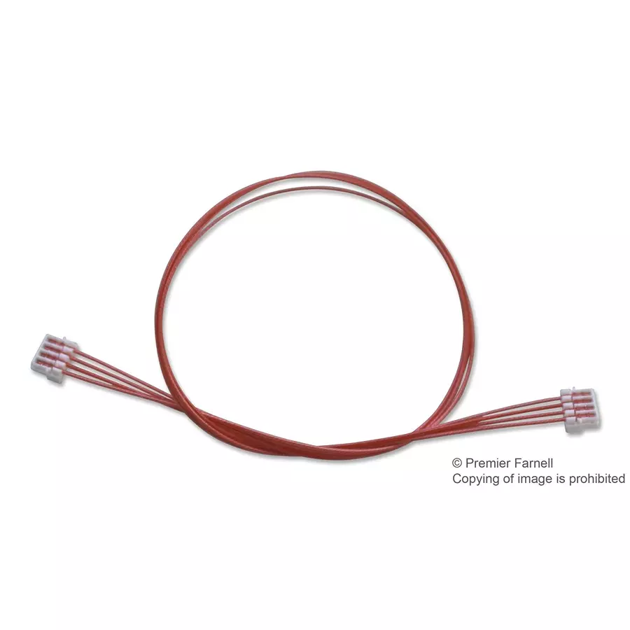 JST (JAPAN SOLDERLESS TERMINALS) Lead, 100 mm, Xsr, Rcpt, 36Awg, 4Way, 04XSR04XSR36L100