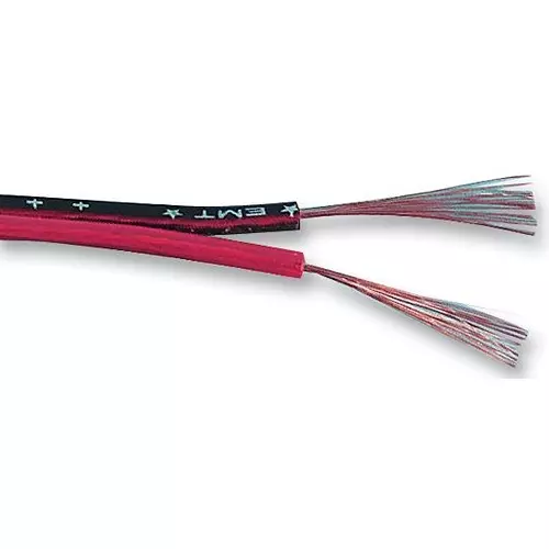 PRO POWER Cable, Fig 8, 80/0.12 mm, Red/Blk,100M, JY-1280-RB