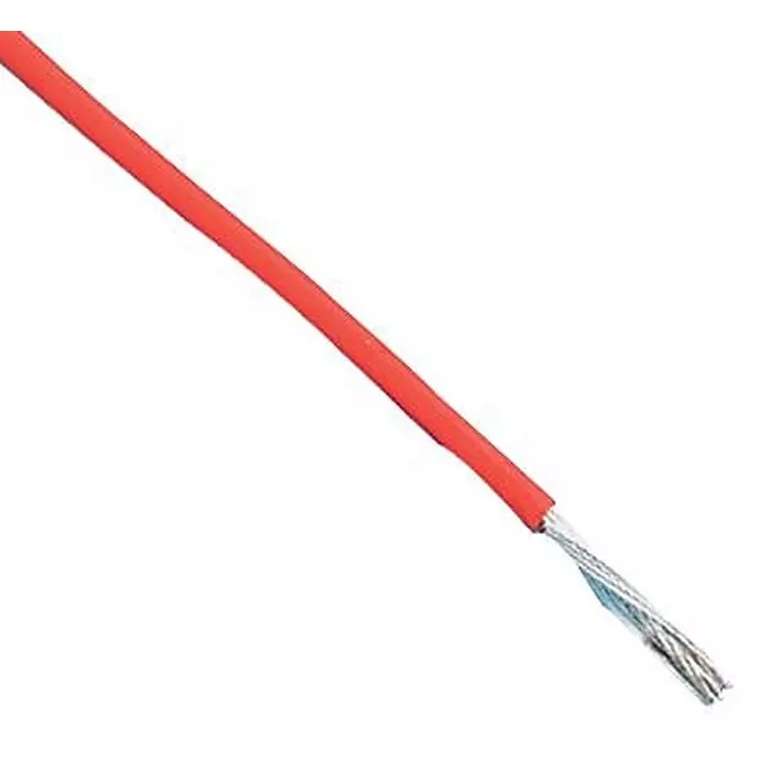 BRAND REX Wire, Ptfe, B, Red, 7/0.2Mm, 25M, SPC00447A001 25M