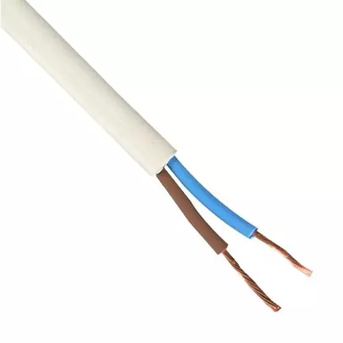 PRO ELEC CABLE H03VV-F2 2192Y 0.5MM WHT 100M, PEL01026
