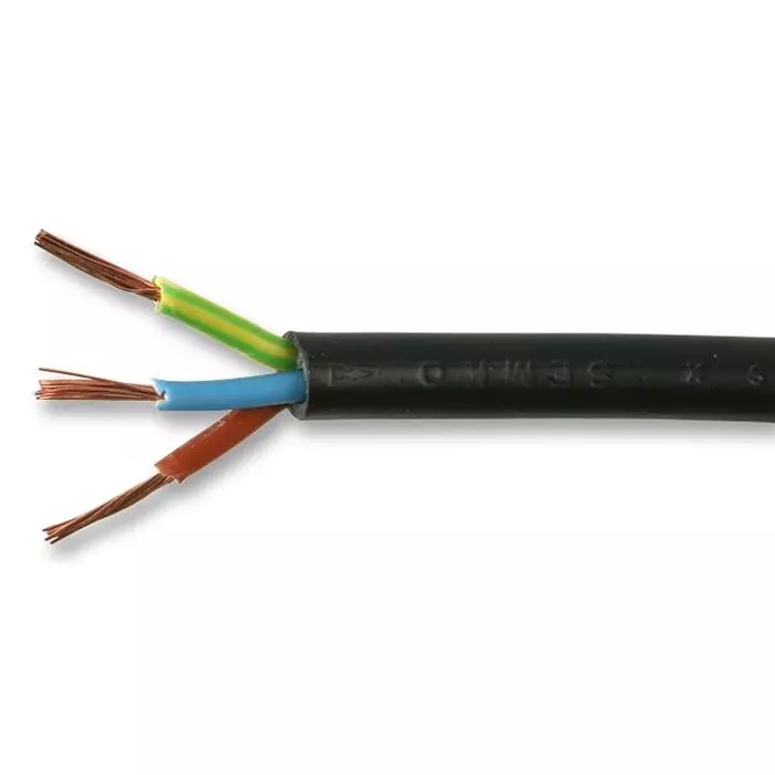 PRO ELEC CABLE H03VV-F3 2183Y 0.75MM BLACK 100M, PEL01055
