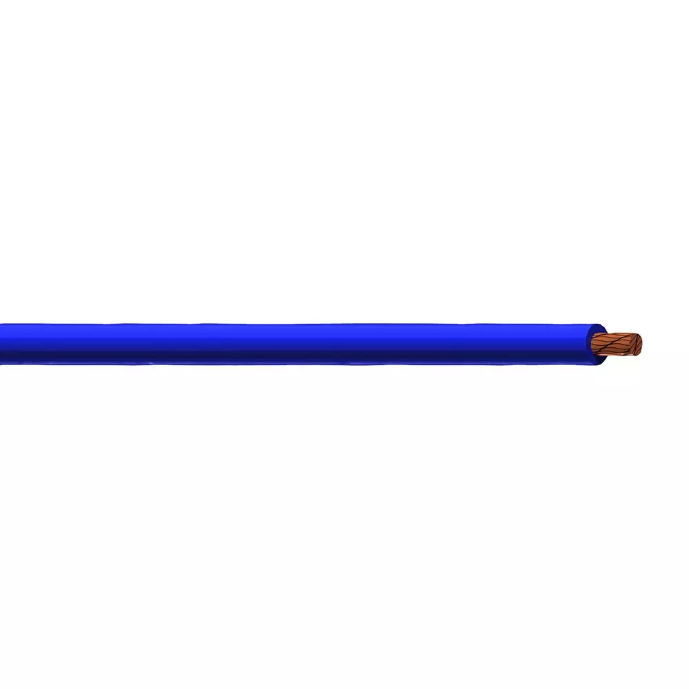 STAUBLI Hook-Up Wire, 11Awg, Blue, 10M, 61.7611-100-23