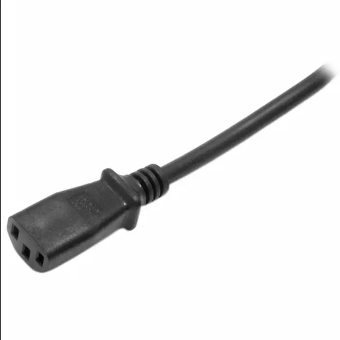 StarTech.com Right Angle CEE 7/7 Plug to Straight IEC C13 Socket Power Cord 2 m, PXT101EUR