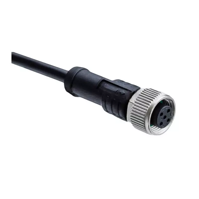 AMPHENOL LTW Sensor Cable, 4P M12 Rcpt-Free End, 3.3 , M12A-04BFFM-SL8D01.