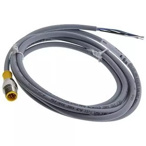 TURCK Eurofast Cord, M12, Male, 5 Position, Straight, Rs 4.5T-2