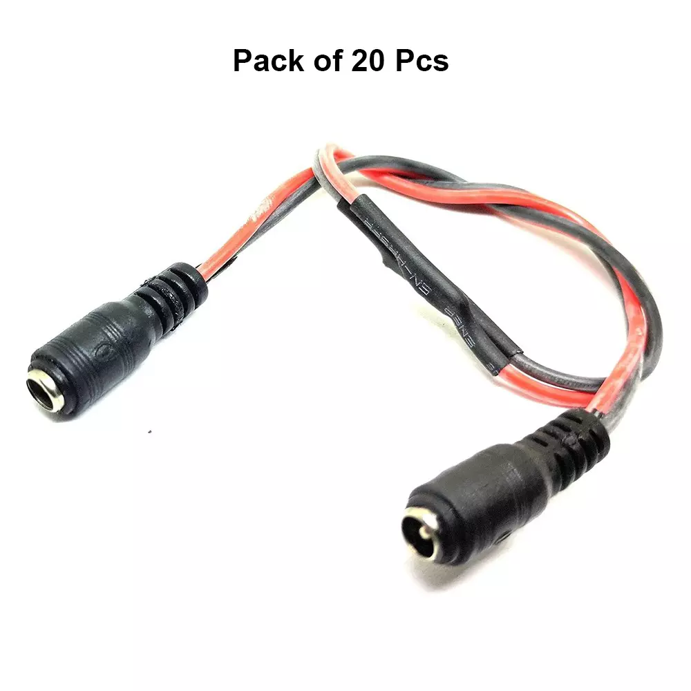 invento-dc-jack-plug-silicone-power-cable-female-to-female-300-mm-length-20-awg-tinned-copper-conductor-isc-3006-a7-pack-of-20-pcs
