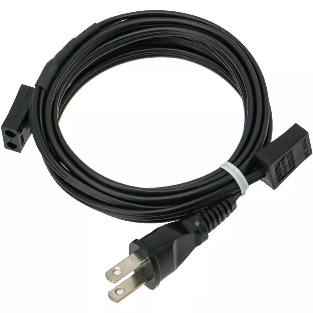 NITTO KOGYO Plug Cord with Outlet Black, RD48-2RD