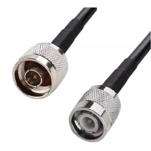 GENERIC RG-58 N-Male to TNC Male Low Loss Jumper Antenna Coaxial Cable 1 m Length, CA0506