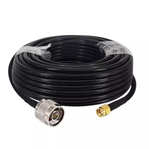 GENERIC RG-58 N-Male to RP-SMA Male Ultra Low Loss Coaxial Antenna Extension Cable 3 m Length, CA0407