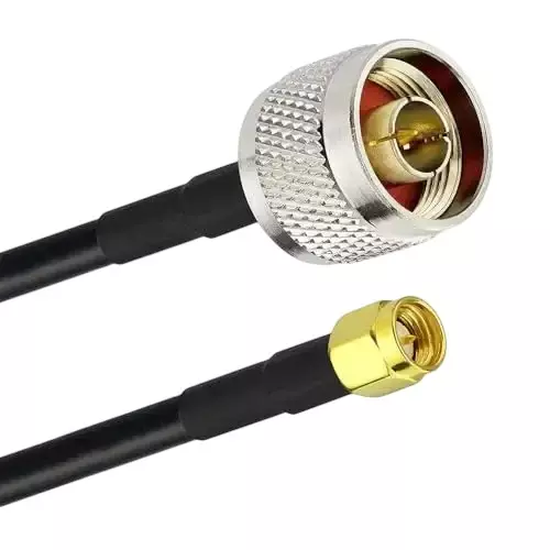 GENERIC LMR400/HLF400 N-Male to SMA Male Low Loss Coaxial Extension Cable 15 m Length, LMR400