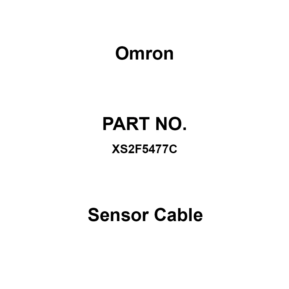 Omron Sensor Cable M12 Right-Angle Socket (Female) 3-Poles A-Coded PVC Fire-Retardant IP67 2 m Length, XS2F5477C