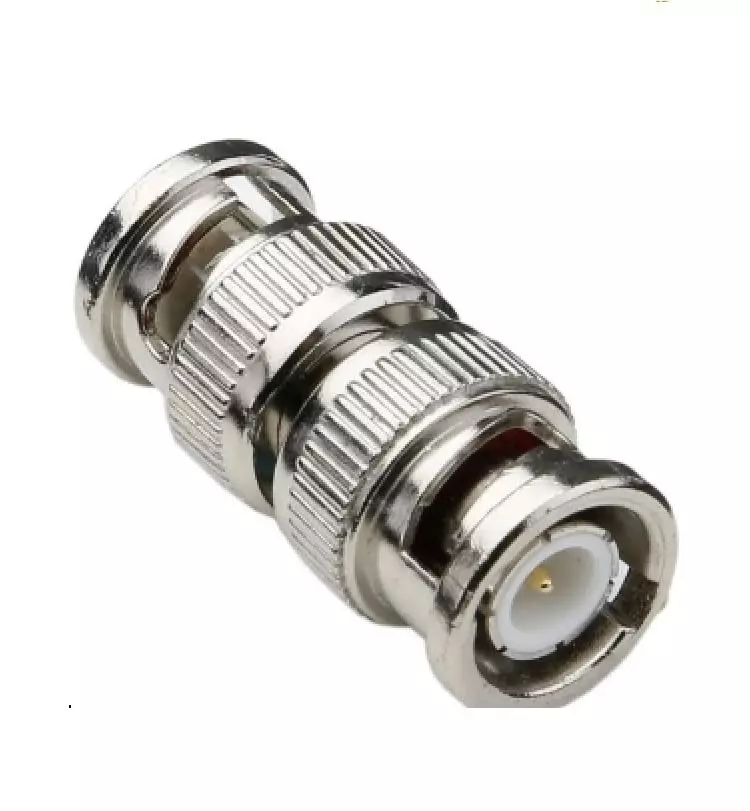 NBR RG-58 N-Male to TNC Male Coaxial Cable Connector Nickel-Plated, Silver