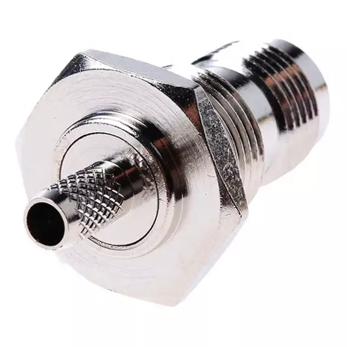 RS PRO TNC Connector Jack 50 Ω Straight Bulkhead Mount Bulkhead Fitting, 5462857
