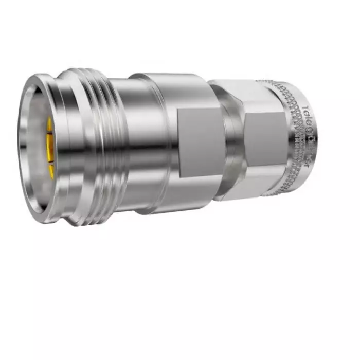 Telegartner Straight 50 Ω Coaxial Adapter 4.3-10 Socket to 2.2-5 Plug 0 to 6 GHz, J01443A0004