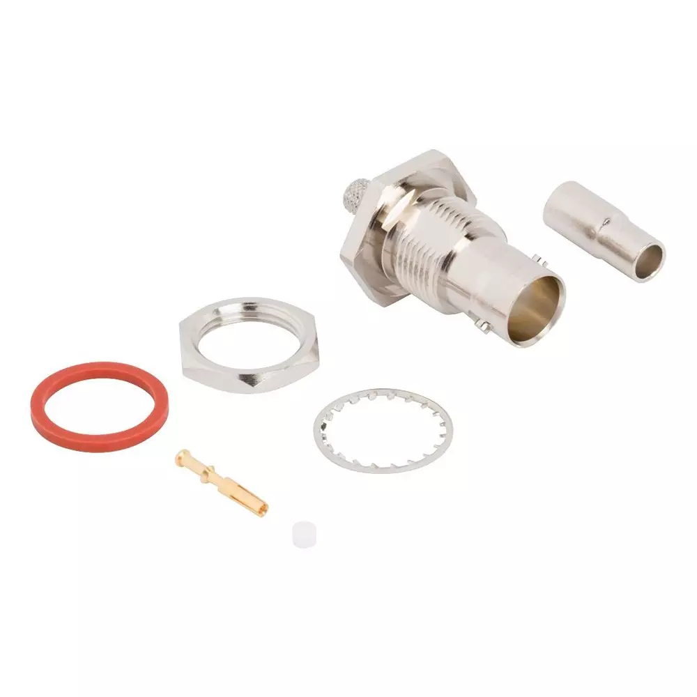 AMPHENOL RF RF Coaxial Connector, BNC JACK, 75 OHM, CABLE, 031-70566-12G