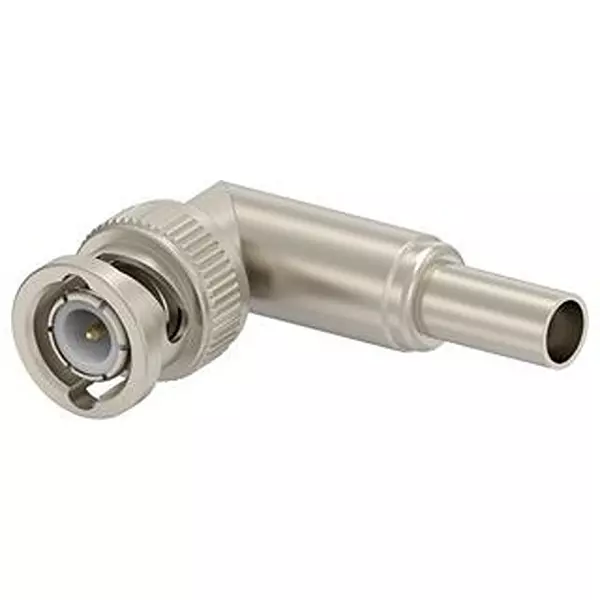 TE CONNECTIVITY RF Coaxial Connector, BNC, R/A PLUG, 50 OHM, CBL, 2466243-1