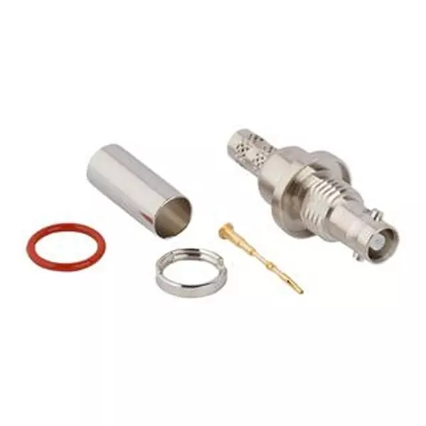 AMPHENOL RF RF Coaxial Connector, HD BNC BLKHD JACK, 75 OHM, 034-1046