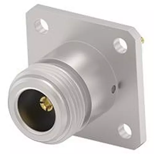 TE CONNECTIVITY RF Coaxial Connector, N FLANGED JACK, 50 OHM, 2492484-1
