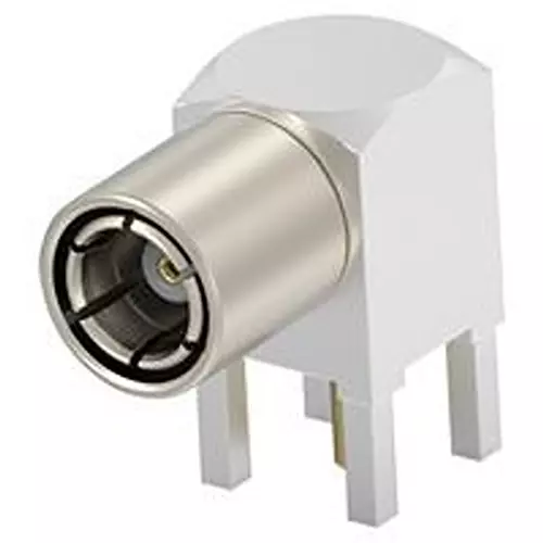 TE CONNECTIVITY RF Coaxial Connector, SMB, R/A BLKHD PLUG/50 OHM, 2466281-1.