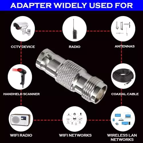 netboon-straight-coaxial-connector-tnc-female-to-bnc-female-nickel-plated-brass-50-ohm-for-rf-communication-tnc-f-bnc-f-adp-1p