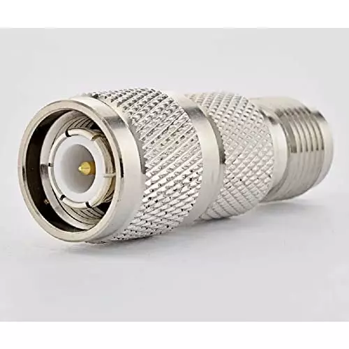 netboon-straight-coaxial-connector-tnc-male-to-tnc-female-nickel-plated-brass-50-ohm-for-rf-communication-tnc-f-tnc-m-adp-5p-pack-of-5