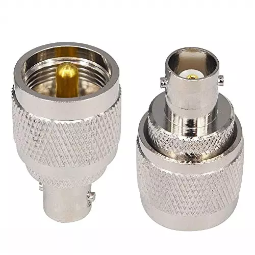 netboon-straight-coaxial-connector-uhf-male-to-bnc-female-nickel-plated-brass-50-ohm-for-rf-communication-uhf-m-bnc-f-adp-3p-pack-of-3