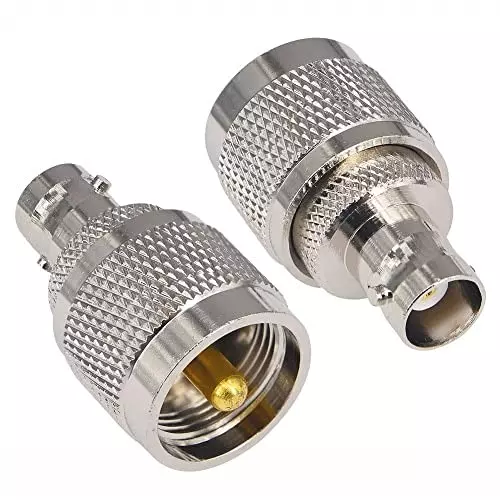 netboon-straight-coaxial-connector-uhf-male-to-bnc-female-nickel-plated-brass-50-ohm-for-rf-communication-uhf-m-bnc-f-adp-3p-pack-of-3