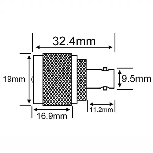 netboon-straight-coaxial-connector-uhf-male-to-bnc-female-nickel-plated-brass-50-ohm-for-rf-communication-uhf-m-bnc-f-adp-3p-pack-of-3