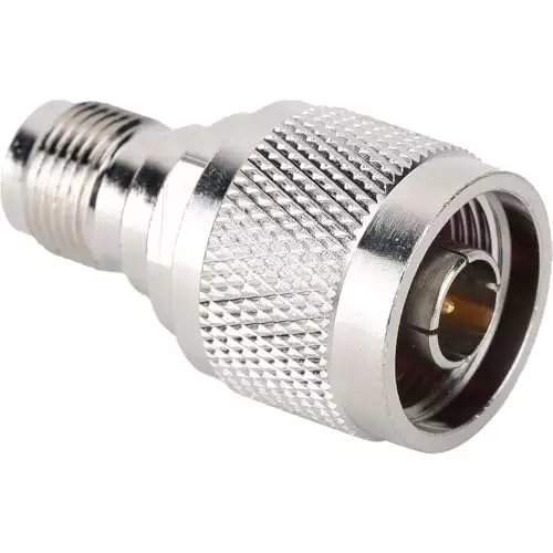 NETBOON Straight Coaxial Connector UHF Male to UHF Female Nickel-Plated Brass 50 Ohm for RF Communication, UHF-M-UHF-F-ADP-5P (Pack of 5)