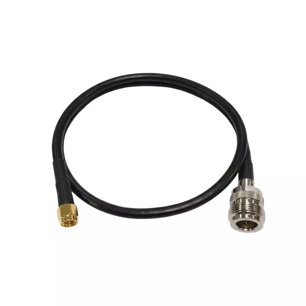 NBR RF Coaxial Jumper Cable 10 cm / 50 cm Cable Length 50 Ohms RG-58 Coaxial Cable, CA0289