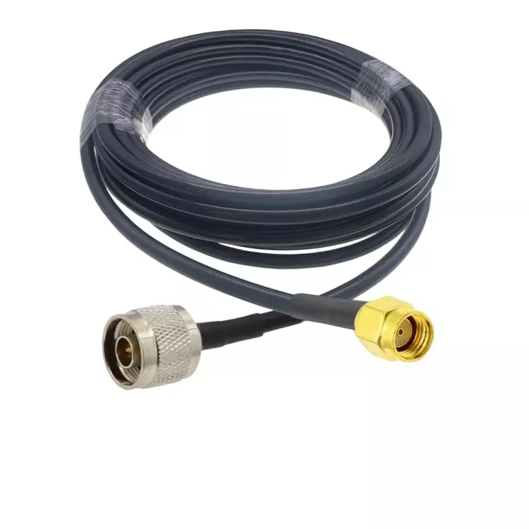 NBR RF Coaxial Adapter Cable N Male to RP-SMA Male 1 m Cable Length 50 Ohm Impedance, CA0134