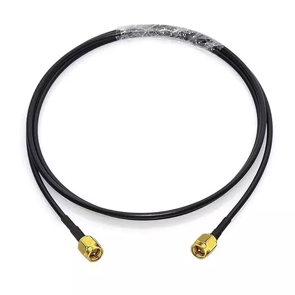 NBR RF Coaxial Pigtail Jumper Cable SMA Male to SMA Male 40 cm Cable Length 50 Ohm Impedance, CA0131