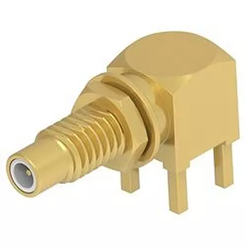 TE CONNECTIVITY RF Coaxial Connector, SMC R/A JACK, 50 OHM, 2477170-1.