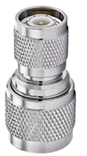 NBR N-Male to TNC Male Straight Coaxial Connector Adapter 50 Ω Impedance, Silver