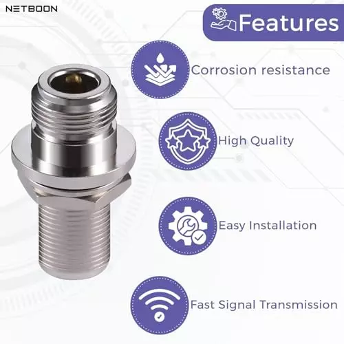 netboon-straight-coaxial-connector-n-female-to-n-female-nickel-plated-brass-50-ohm-for-rf-communication-n-f-n-f-bh-adp-3p-pack-of-3