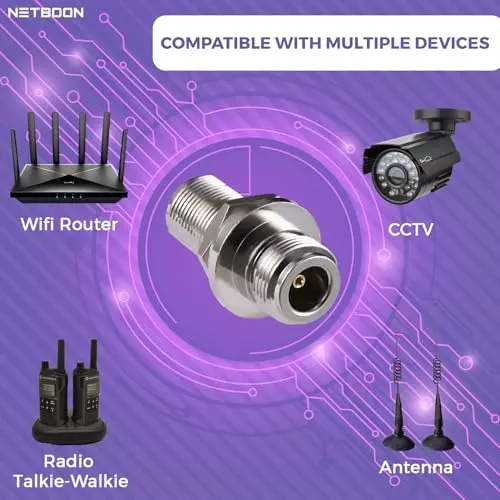 netboon-straight-coaxial-connector-n-female-to-n-female-nickel-plated-brass-50-ohm-for-rf-communication-n-f-n-f-bh-adp-3p-pack-of-3