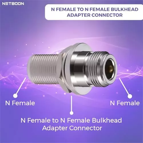 netboon-straight-coaxial-connector-n-female-to-n-female-nickel-plated-brass-50-ohm-for-rf-communication-n-f-n-f-bh-adp-3p-pack-of-3