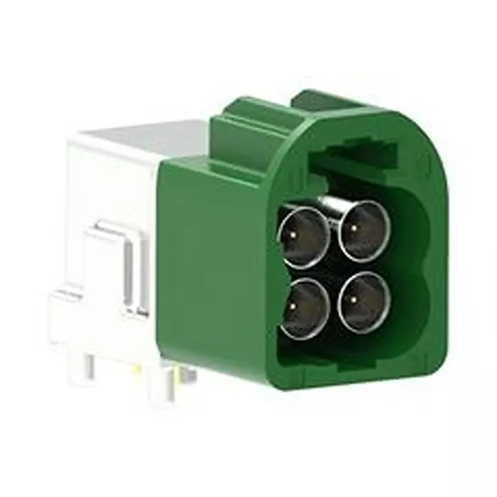 AMPHENOL RF RF Coaxial Connector, 4P, R/A FAKRA PLUG, 50 OHM, FM4-NERP-PCB-1