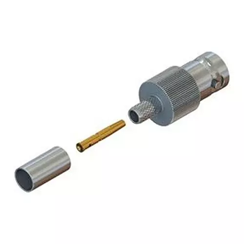 CAL TEST ELECTRONICS RF Coaxial Connector, BNC JACK, 50 OHM, 2GHZ, CT4514 (Pack of 10)