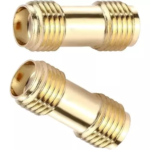 netboon-straight-coaxial-connector-sma-female-to-rp-sma-female-nickel-plated-brass-50-ohm-for-rf-communication-sma-f-to-rp-sma-f-adap-5-pack-of-5