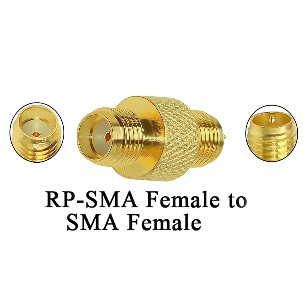 netboon-straight-coaxial-connector-sma-female-to-rp-sma-female-nickel-plated-brass-50-ohm-for-rf-communication-sma-f-to-rp-sma-f-adap-5-pack-of-5