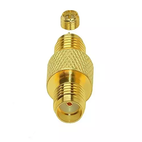 netboon-straight-coaxial-connector-sma-female-to-rp-sma-female-nickel-plated-brass-50-ohm-for-rf-communication-sma-f-to-rp-sma-f-adap-5-pack-of-5