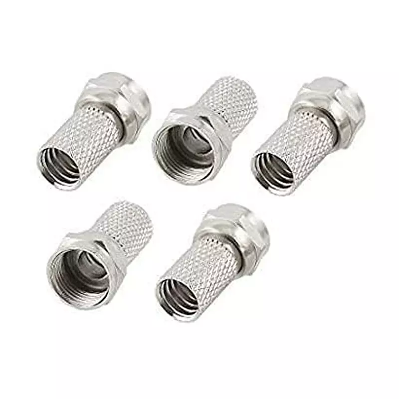 GENERIC SMA Male to SMA Female Screw-on F-Type Connector for Coaxial Cable, ‎RC049 (Pack of 5 Pcs)